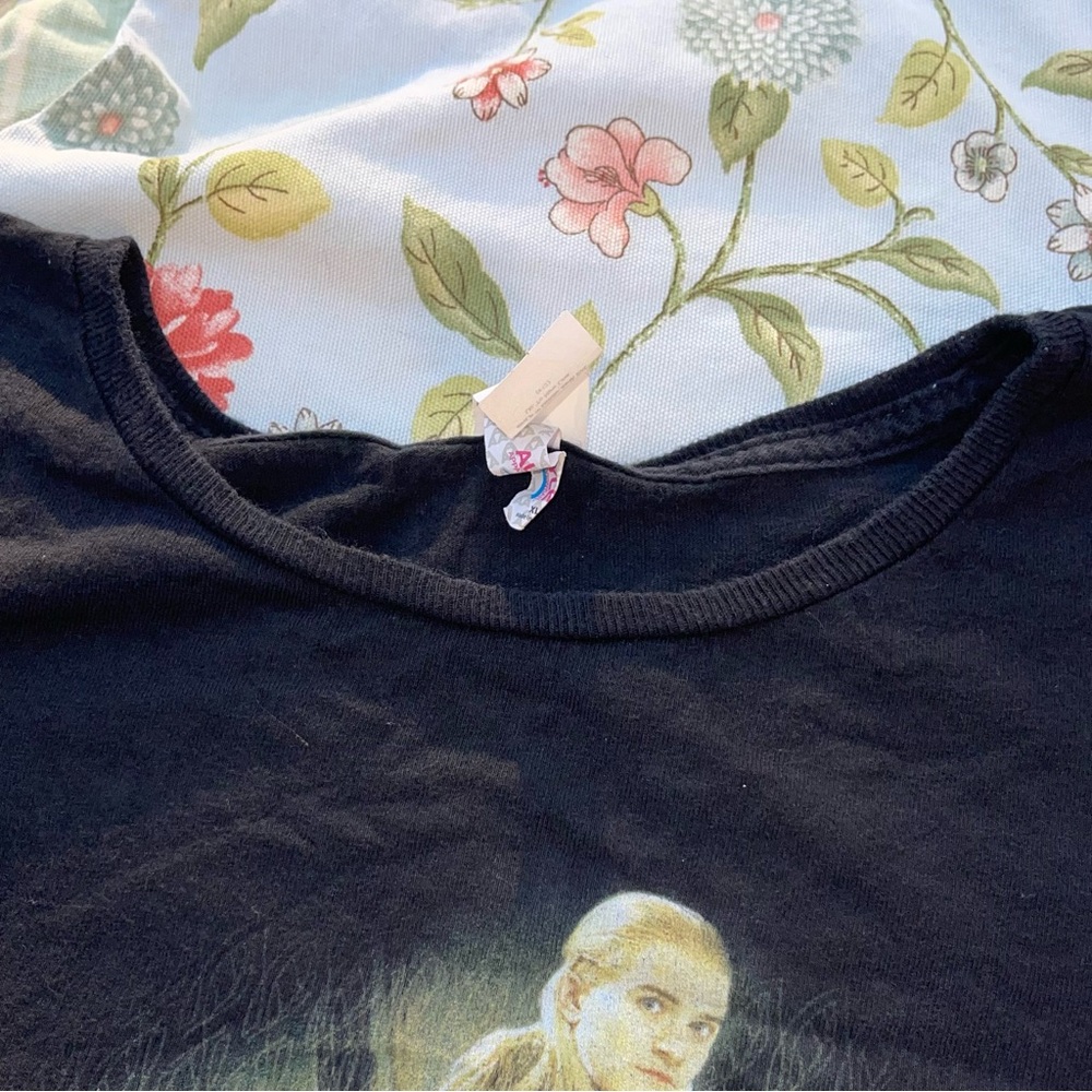 Vintage The Lord of the Rings Legalos Black Graphic T-Shirt - Picture 6 of 14